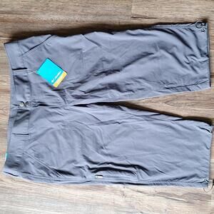 Nwt Columbia Omni Shade Blue Gray Capri Pant Size 16
